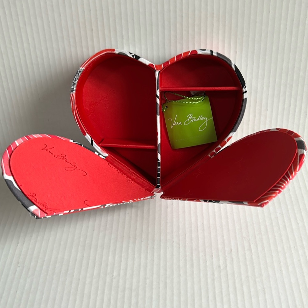 Vera Bradley Cherry Blossoms Heart to Heart Jewelry Case